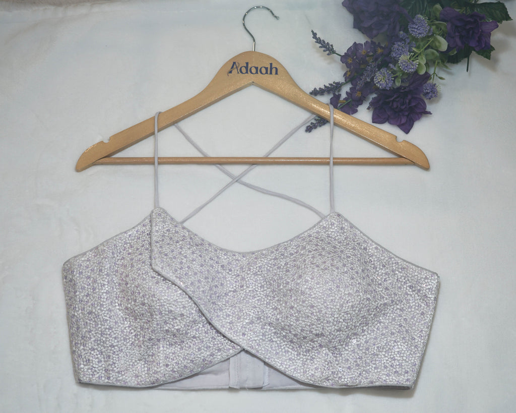 White Criss-Cross Strap Blouse