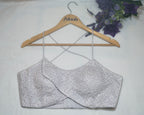 White Criss-Cross Strap Blouse