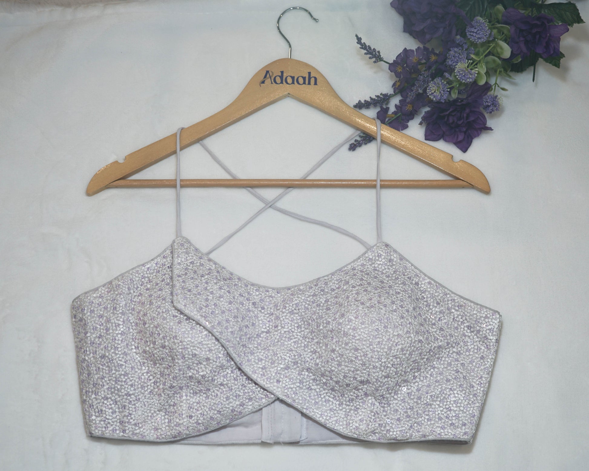 White Criss-Cross Strap Blouse