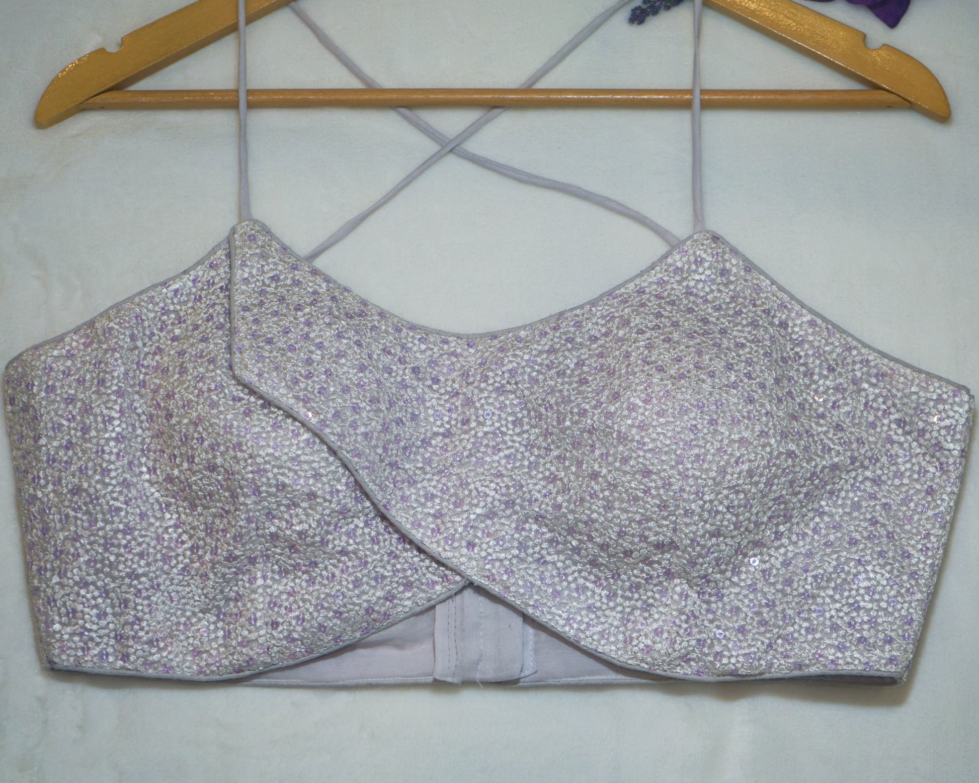 White Criss-Cross Strap Blouse