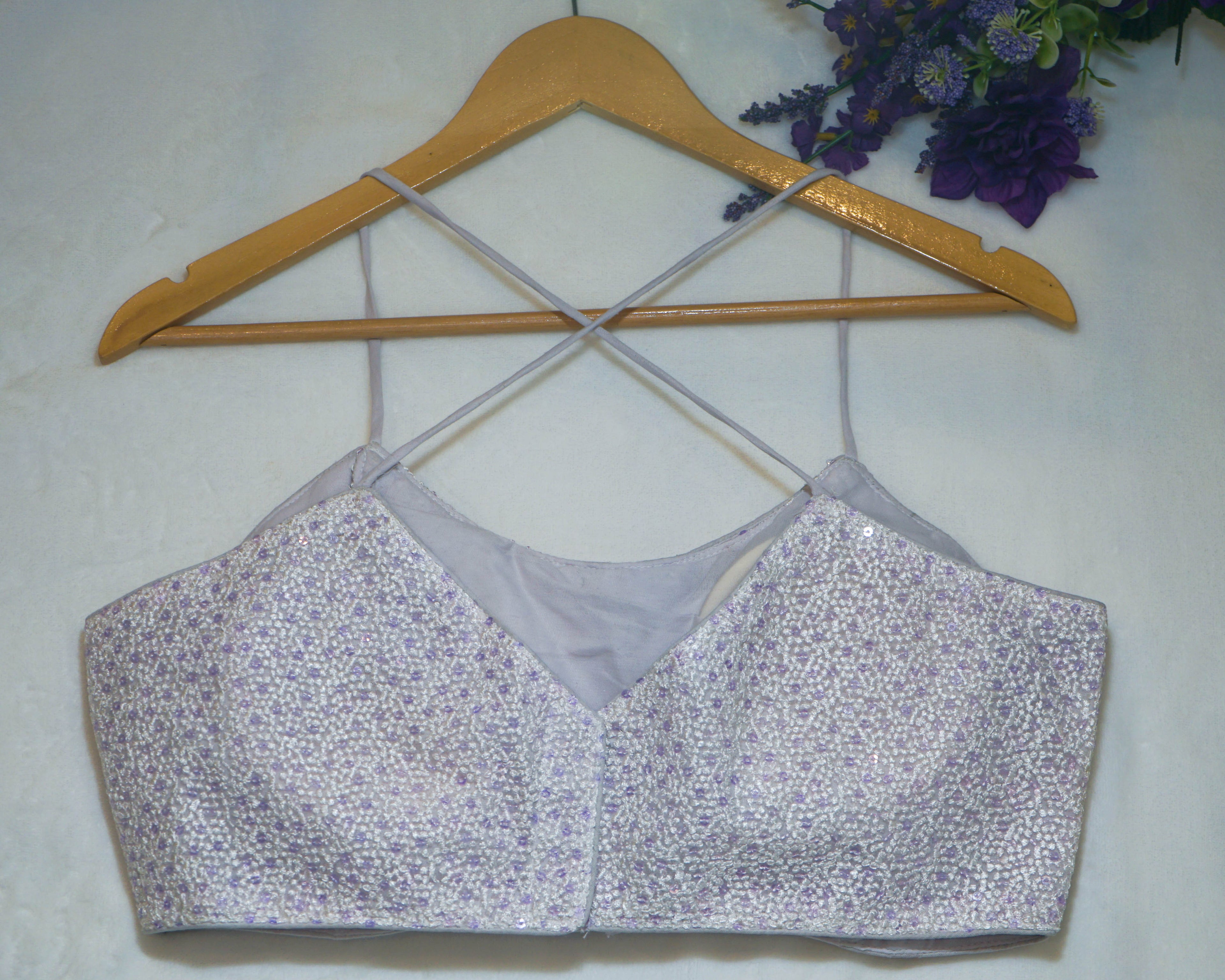 White Criss-Cross Strap Blouse