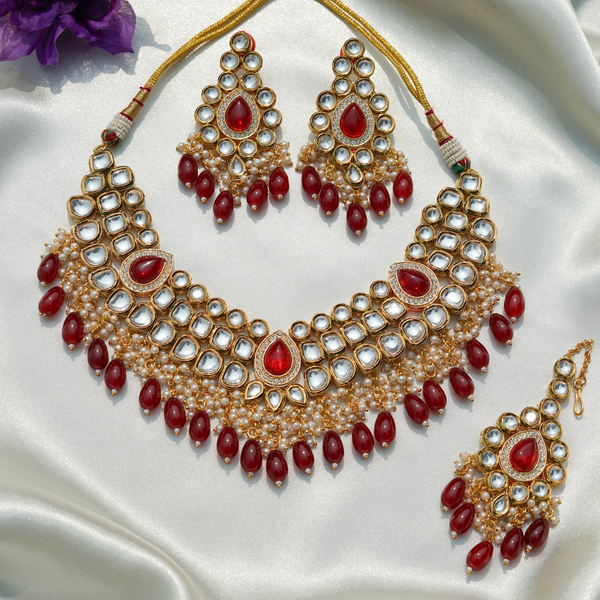 Traditional Red Bridal Set