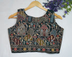 Heritage Motif Silk Blouse