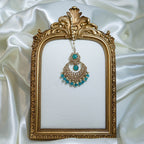 Indian Polki Tikka and Earrings Set