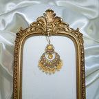 Indian Polki Tikka and Earrings Set