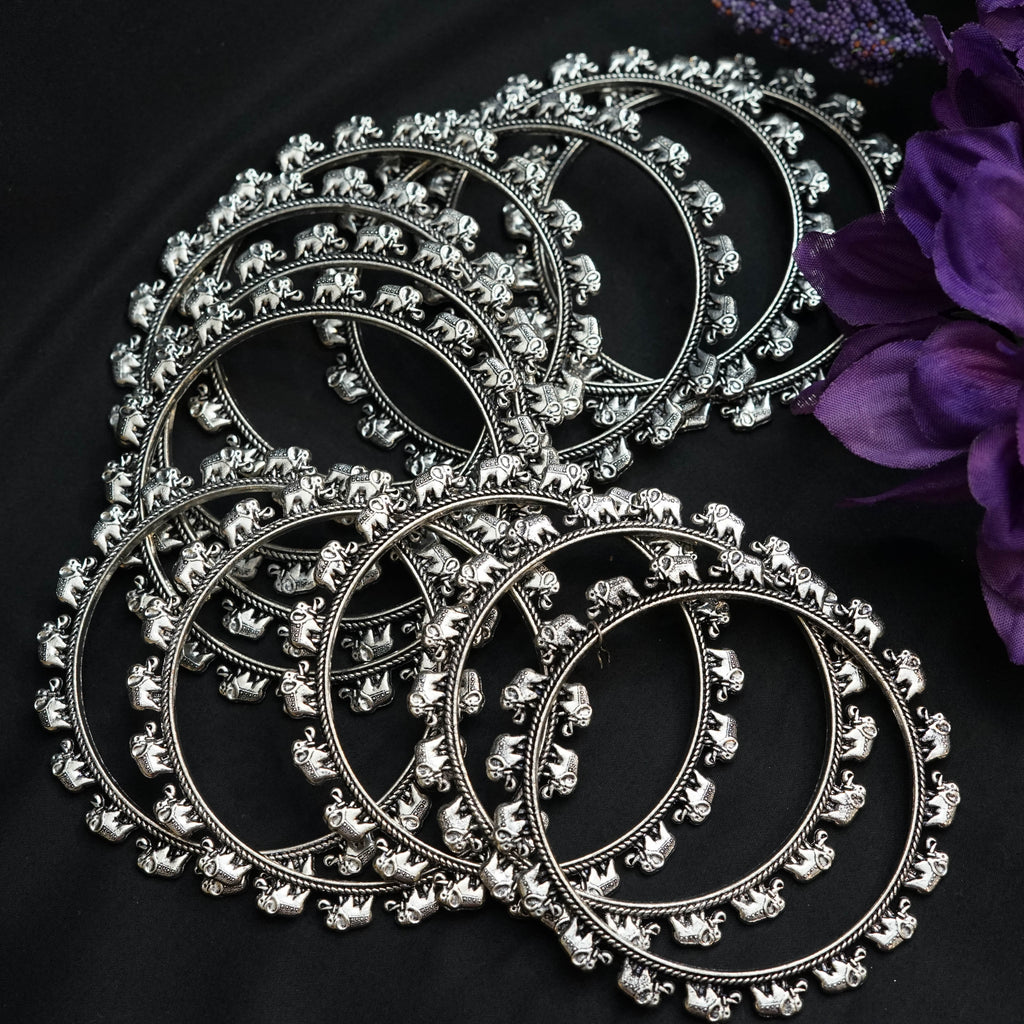 Elephant Bangle Stack