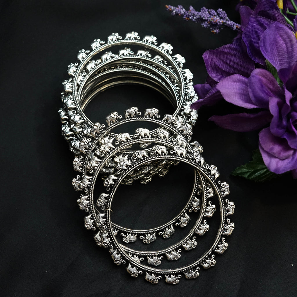 Elephant Bangle Stack