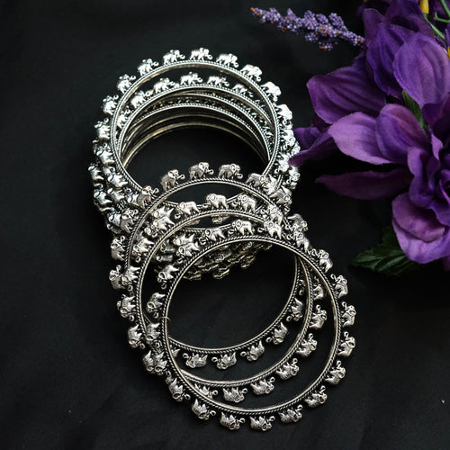 Elephant Bangle Stack