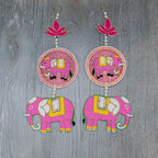 Pink Elephant & Lotus Decorative Set