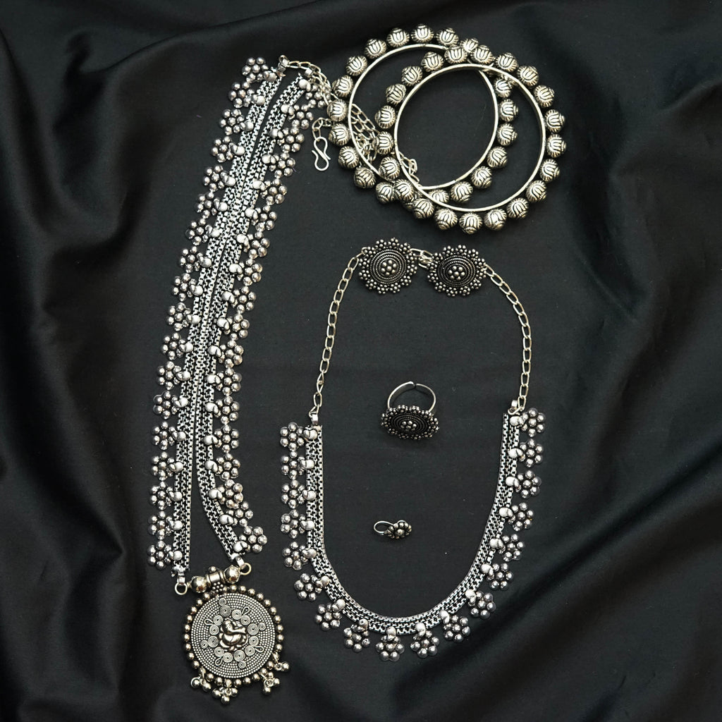 Floral 6 Piece Necklace Set