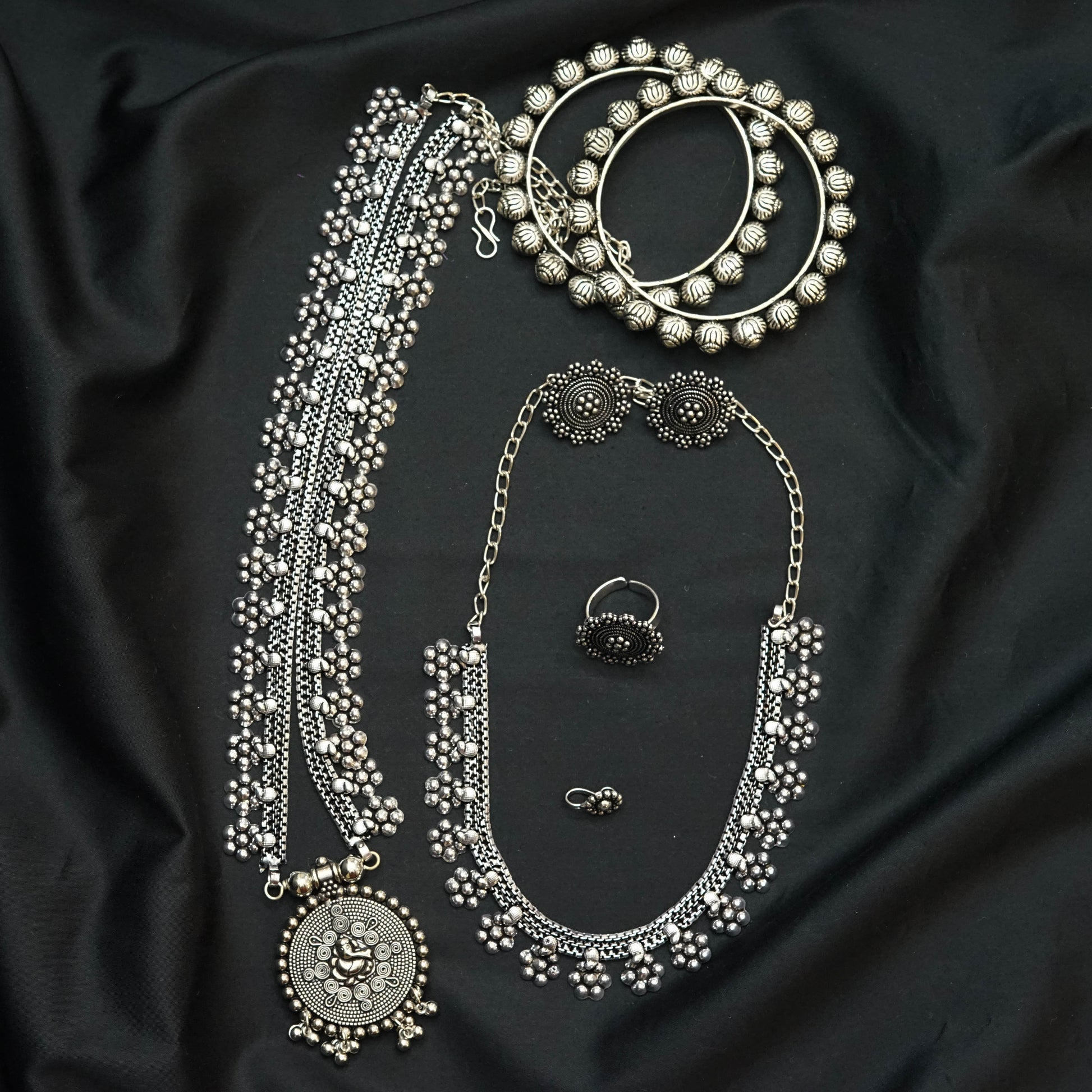 Floral 6 Piece Necklace Set