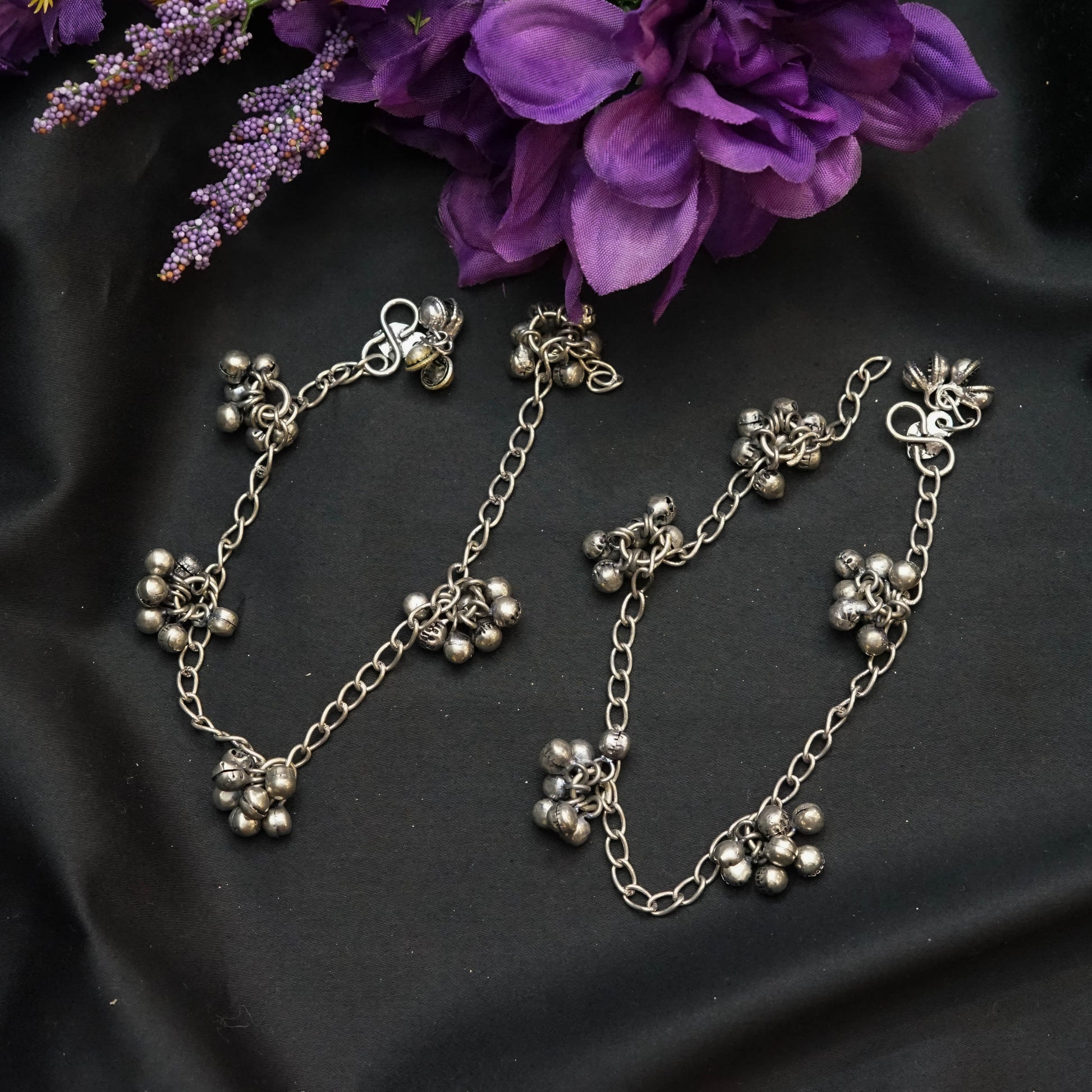 Ghungroo Silver Anklets