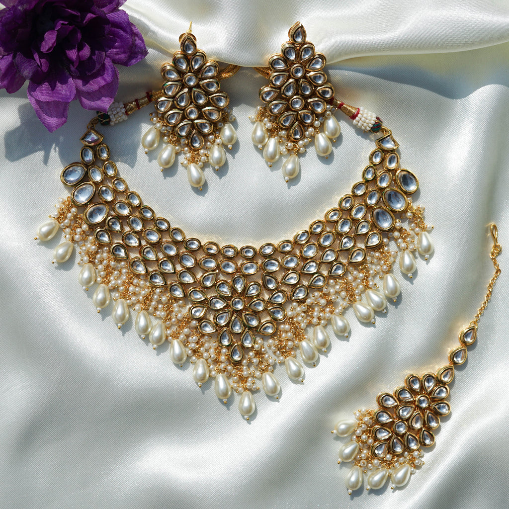 Pristine Pearl Kundan Bridal Set