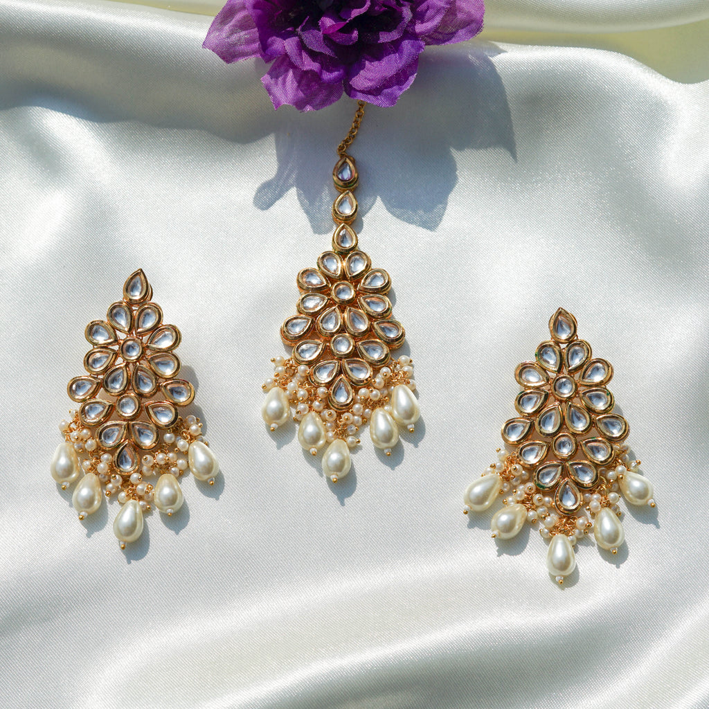 Pristine Pearl Kundan Bridal Set