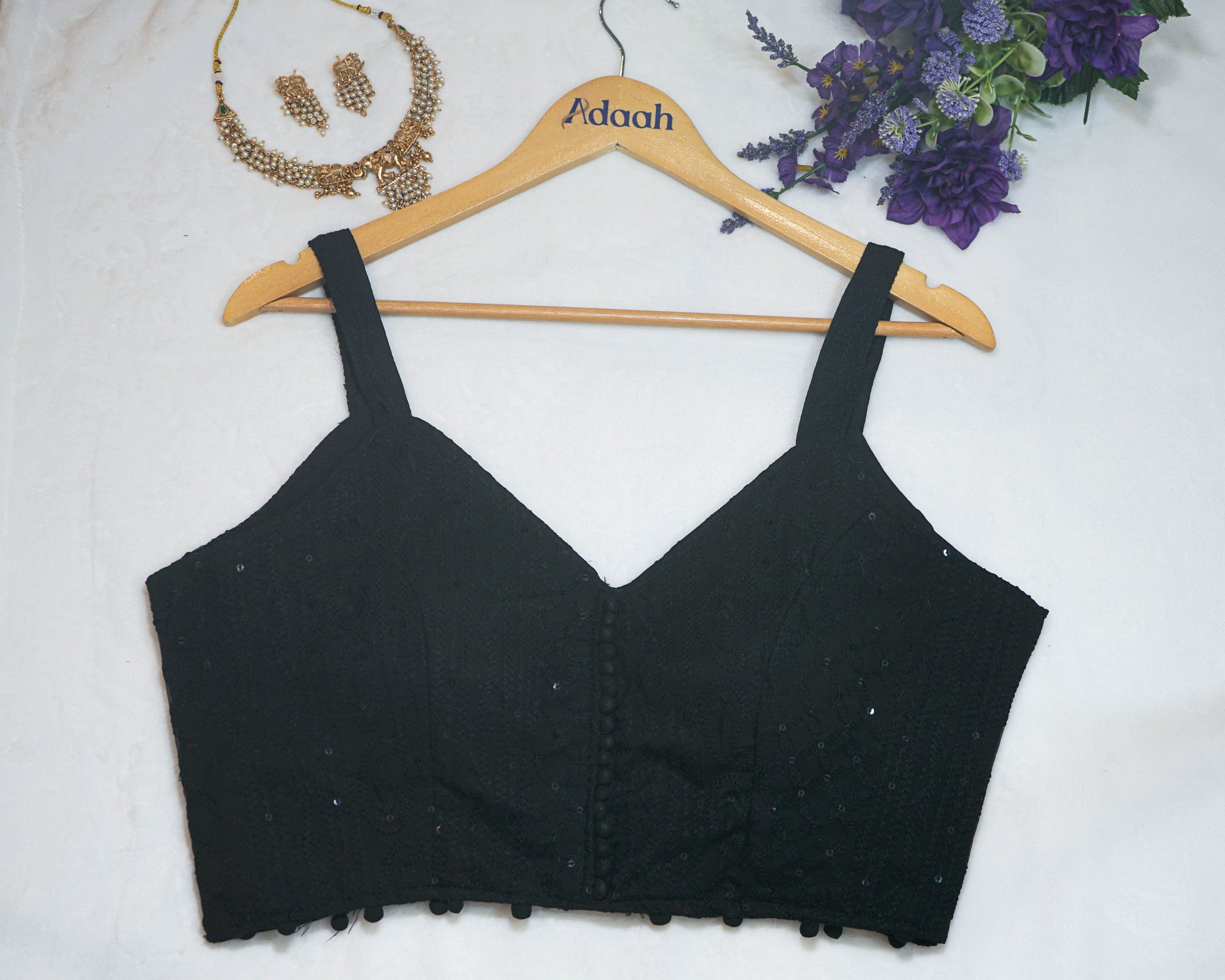 Lucknowi Embroidered Blouse