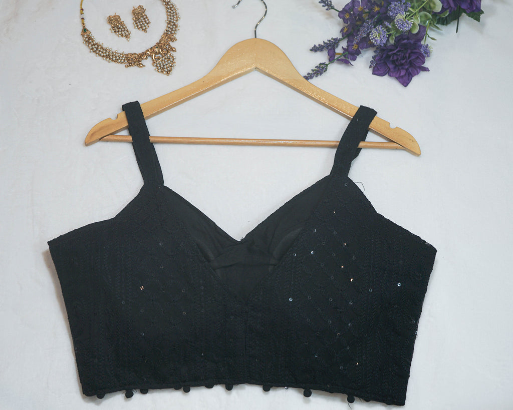 Lucknowi Embroidered Blouse