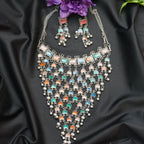 Meenakari Choker Necklace Statement Jewellery Set
