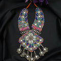Multicoloured Silver Plated Necklace