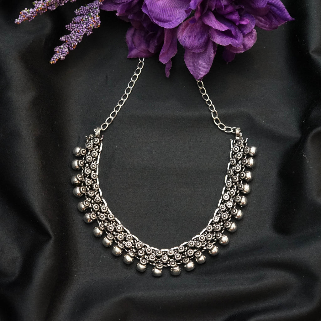 Silver Combo Necklace 4 Piece Set