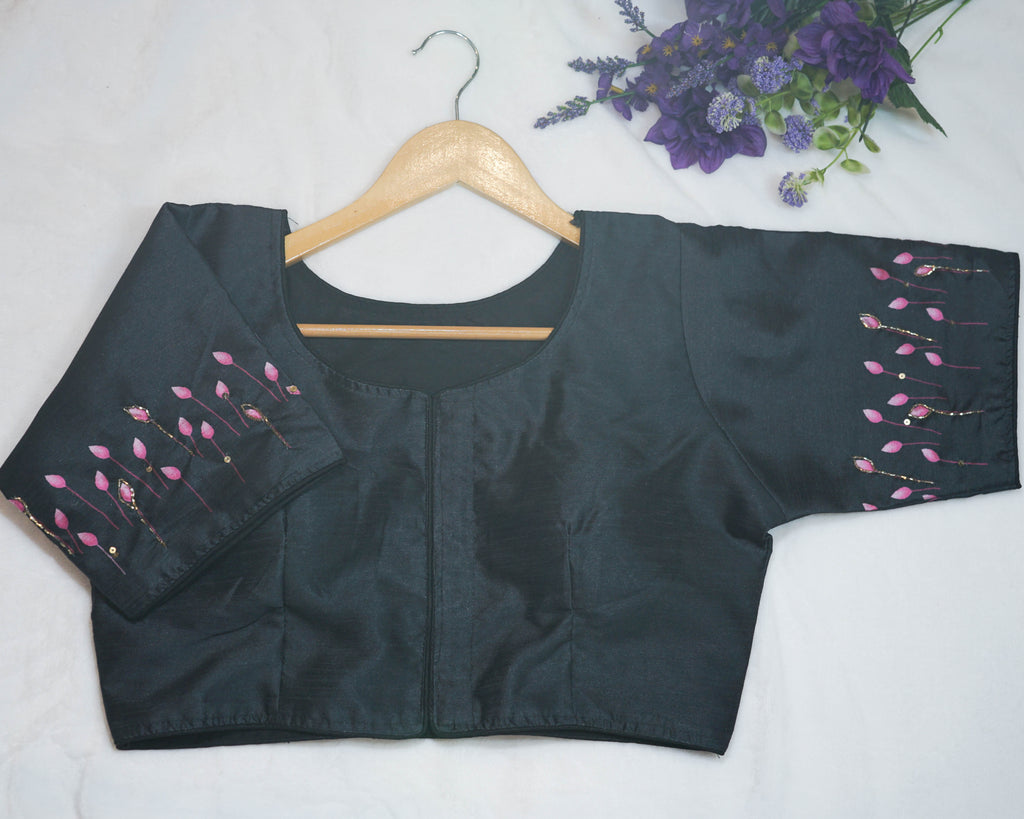 Divine Krishna Handwork Print Blouse