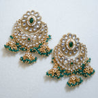 Flower Jhumka Tikka & Earrings Set