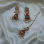 Pearl & Multi Colour Stone Set