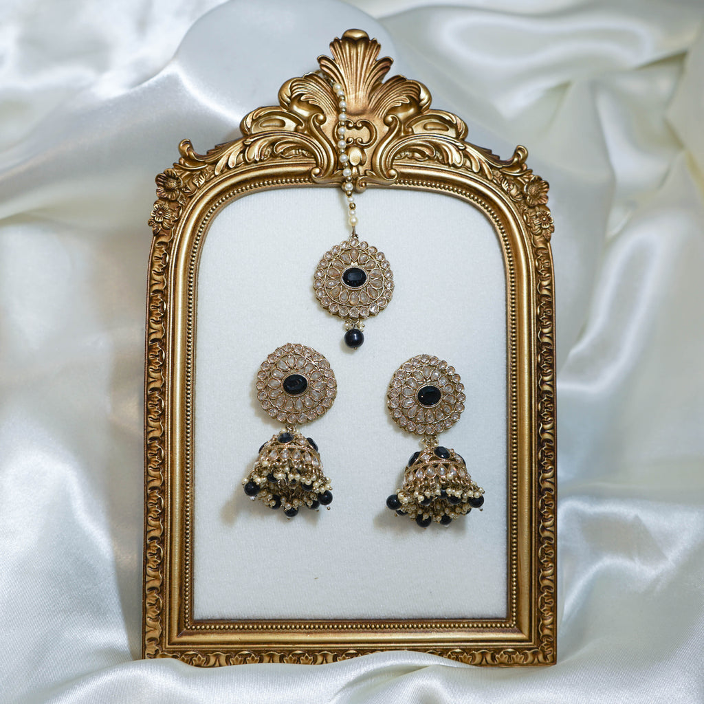 Jhumka Tikka & Earrings Set