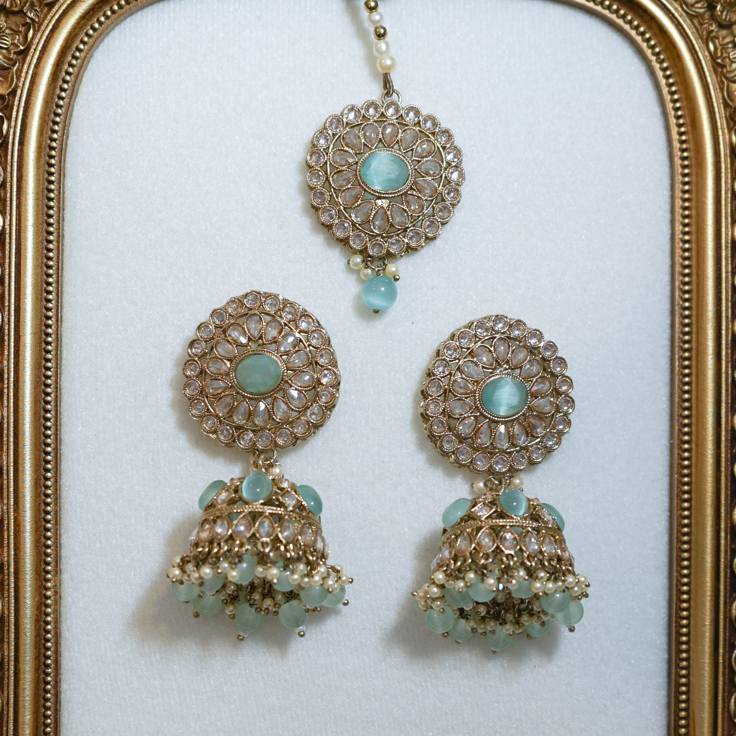 Jhumka Tikka & Earrings Set
