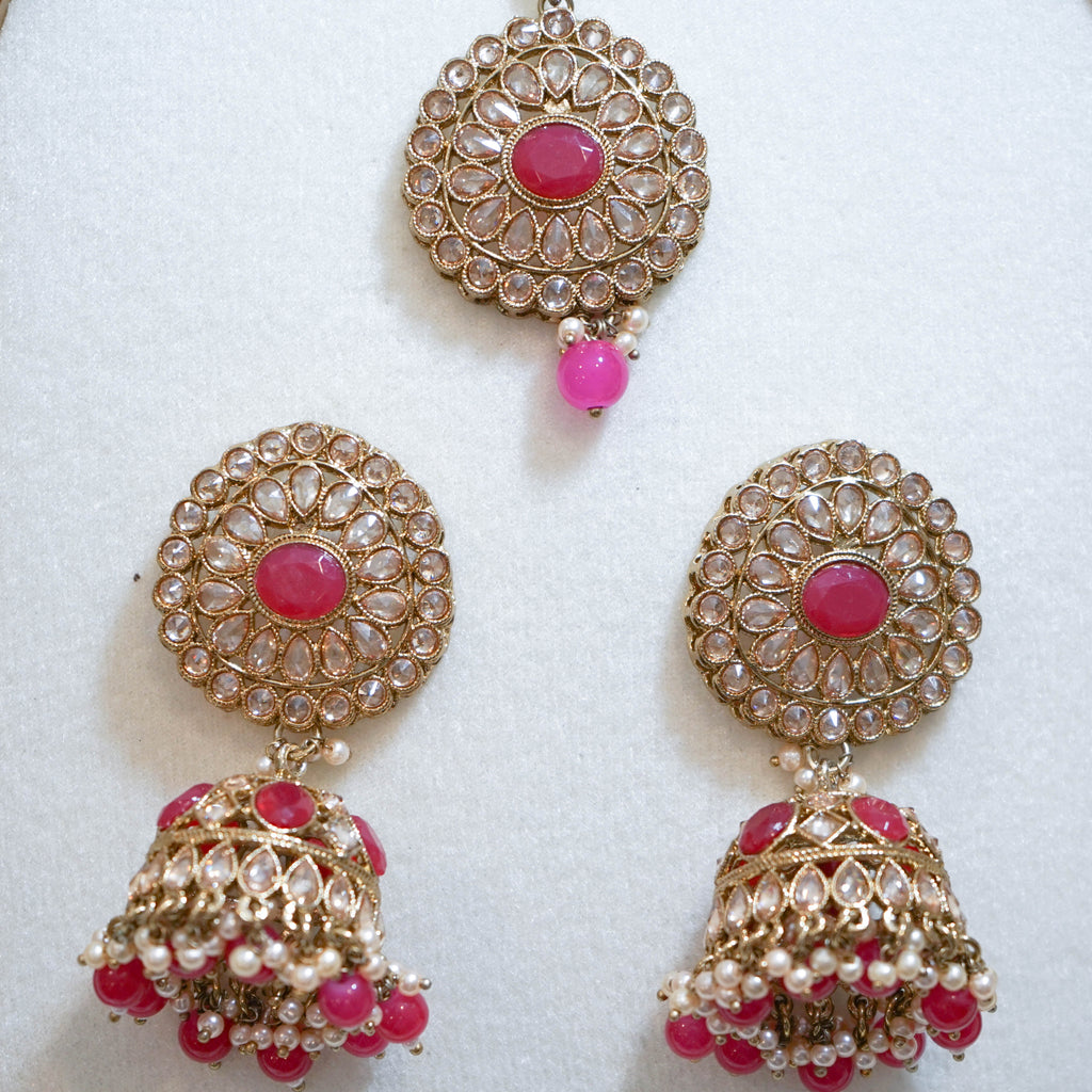 Jhumka Tikka & Earrings Set