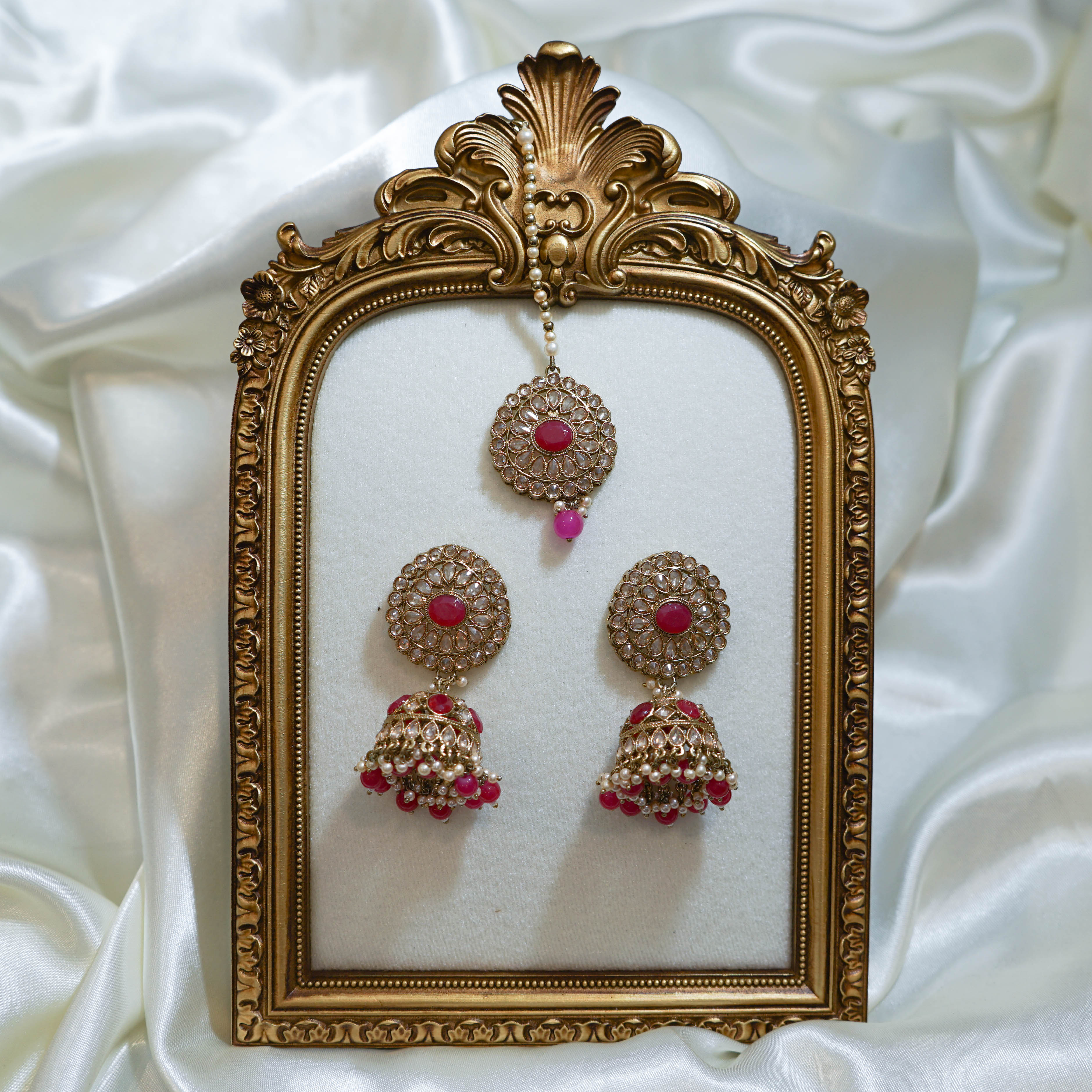 Jhumka Tikka & Earrings Set