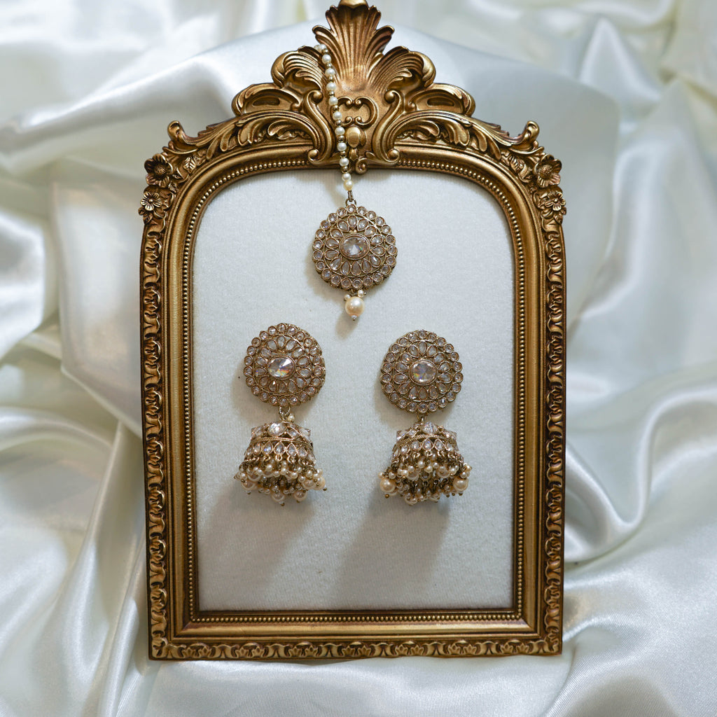 Jhumka Tikka & Earrings Set