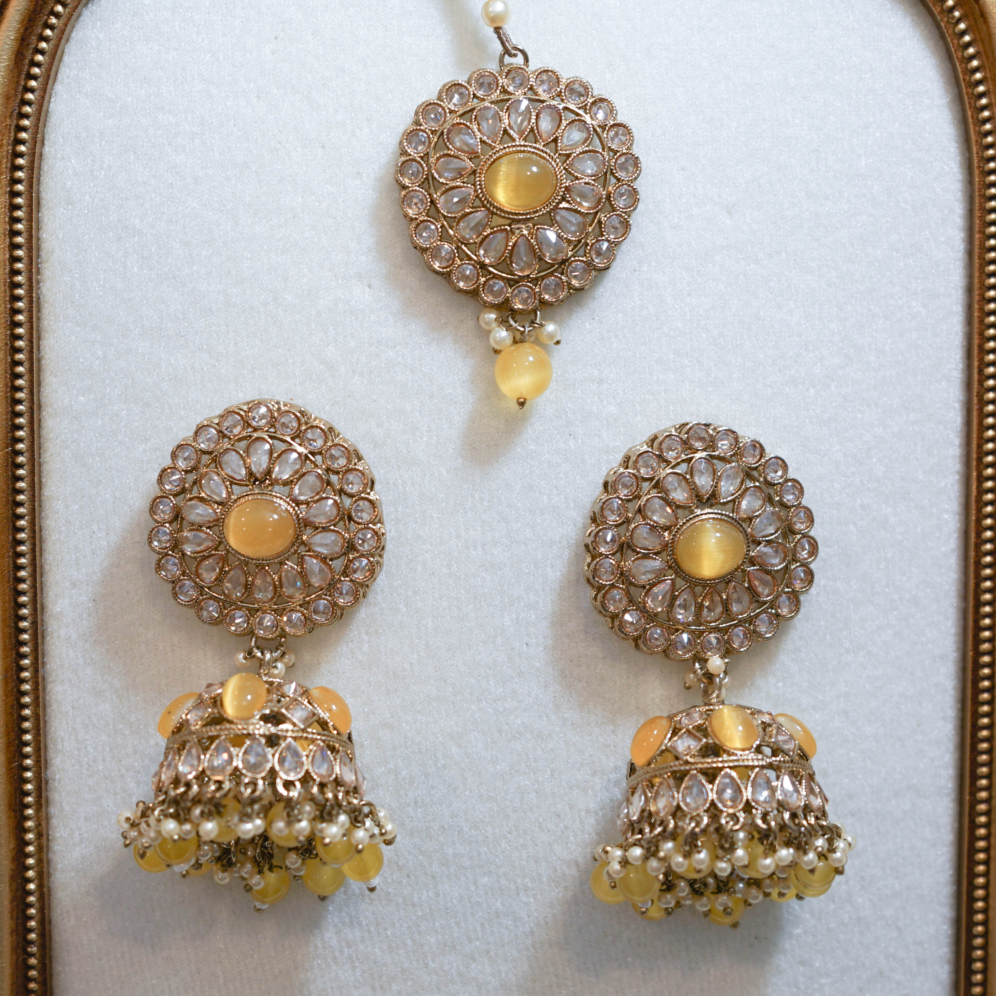 Jhumka Tikka & Earrings Set