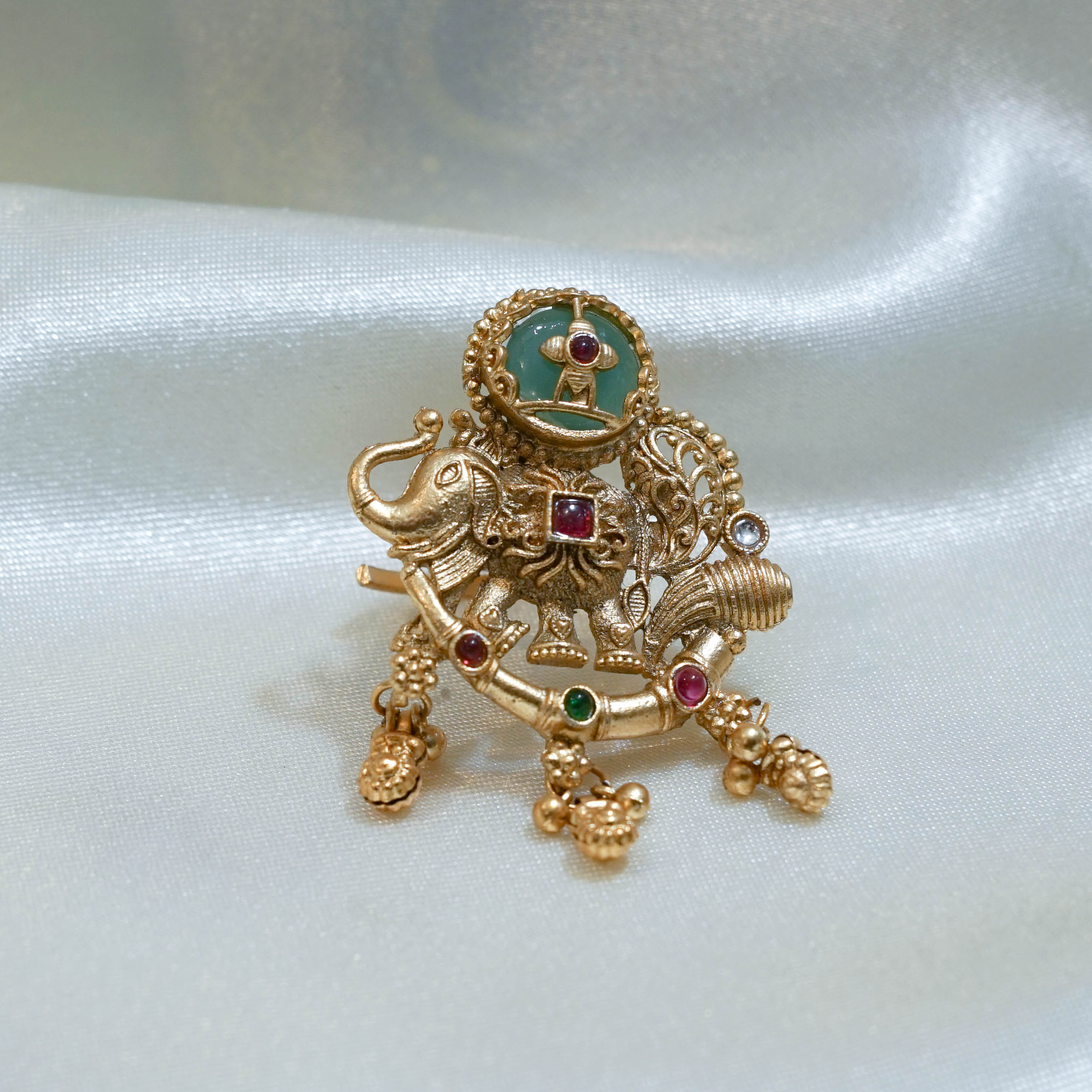Indian Temple Jewelry Elephant ring