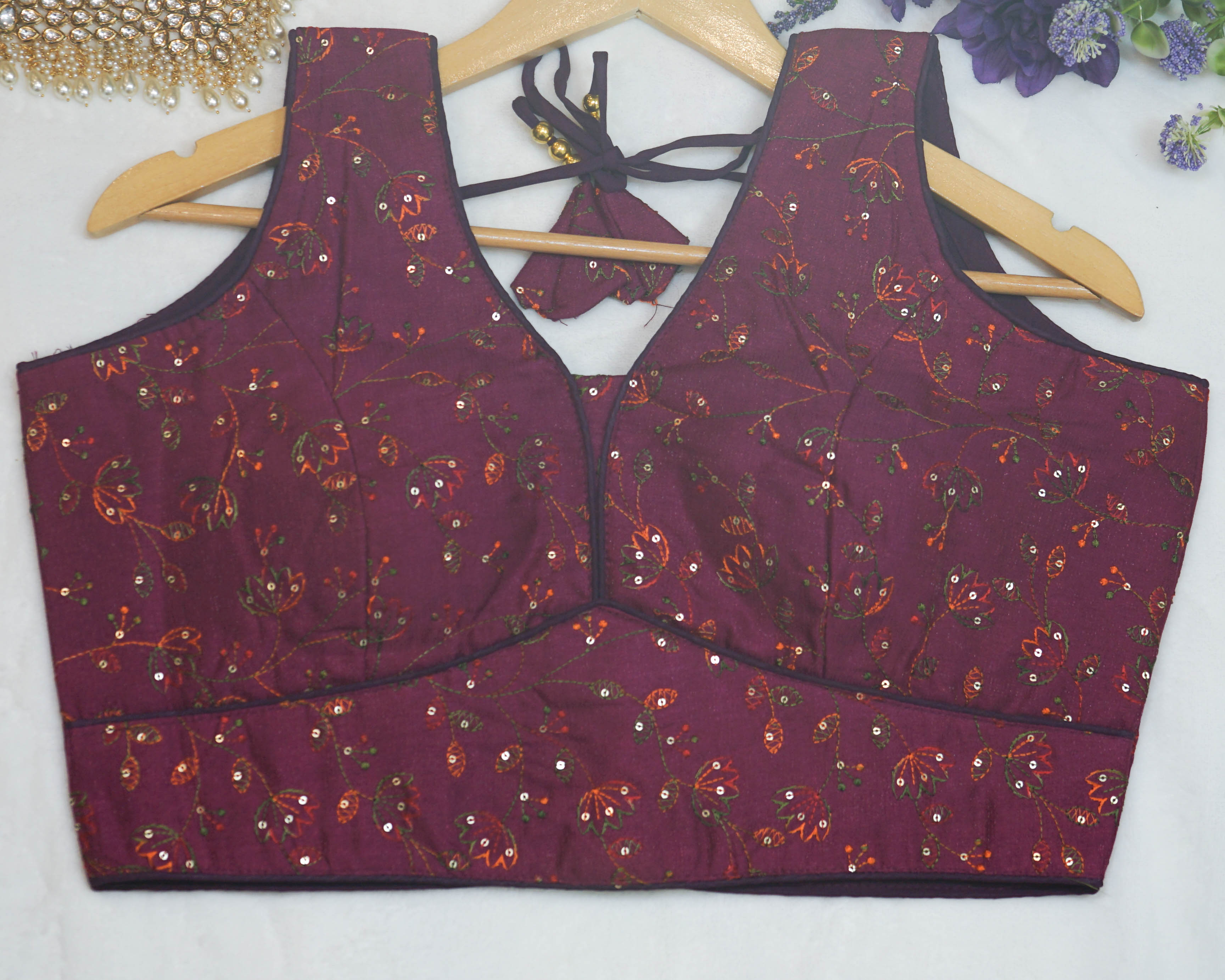 Floral Embroidered Blouse