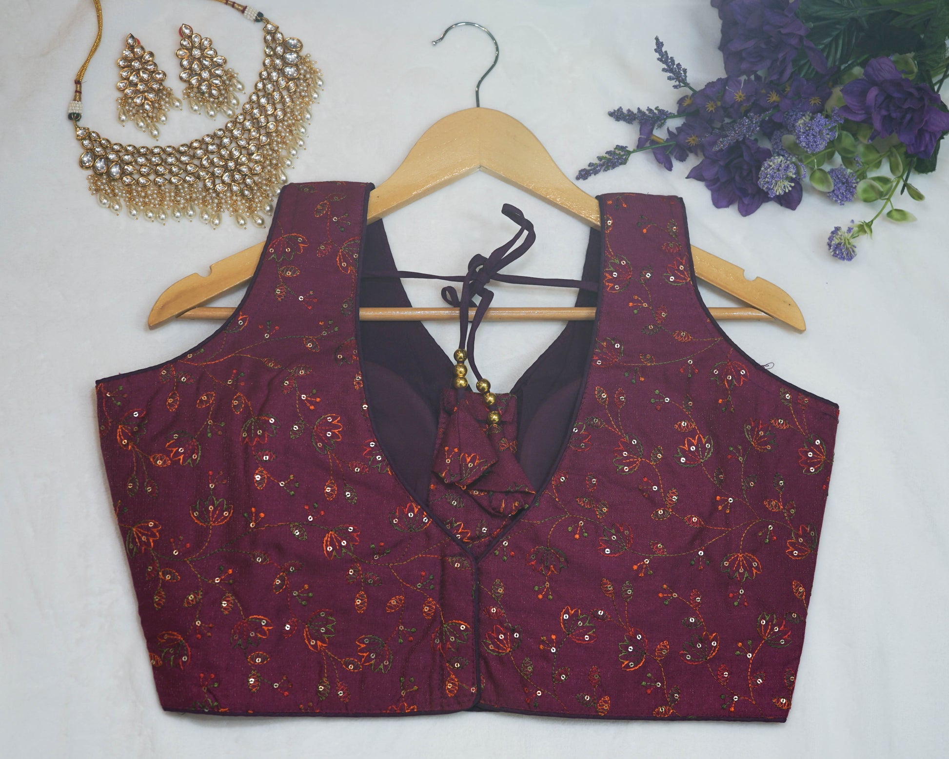Floral Embroidered Blouse