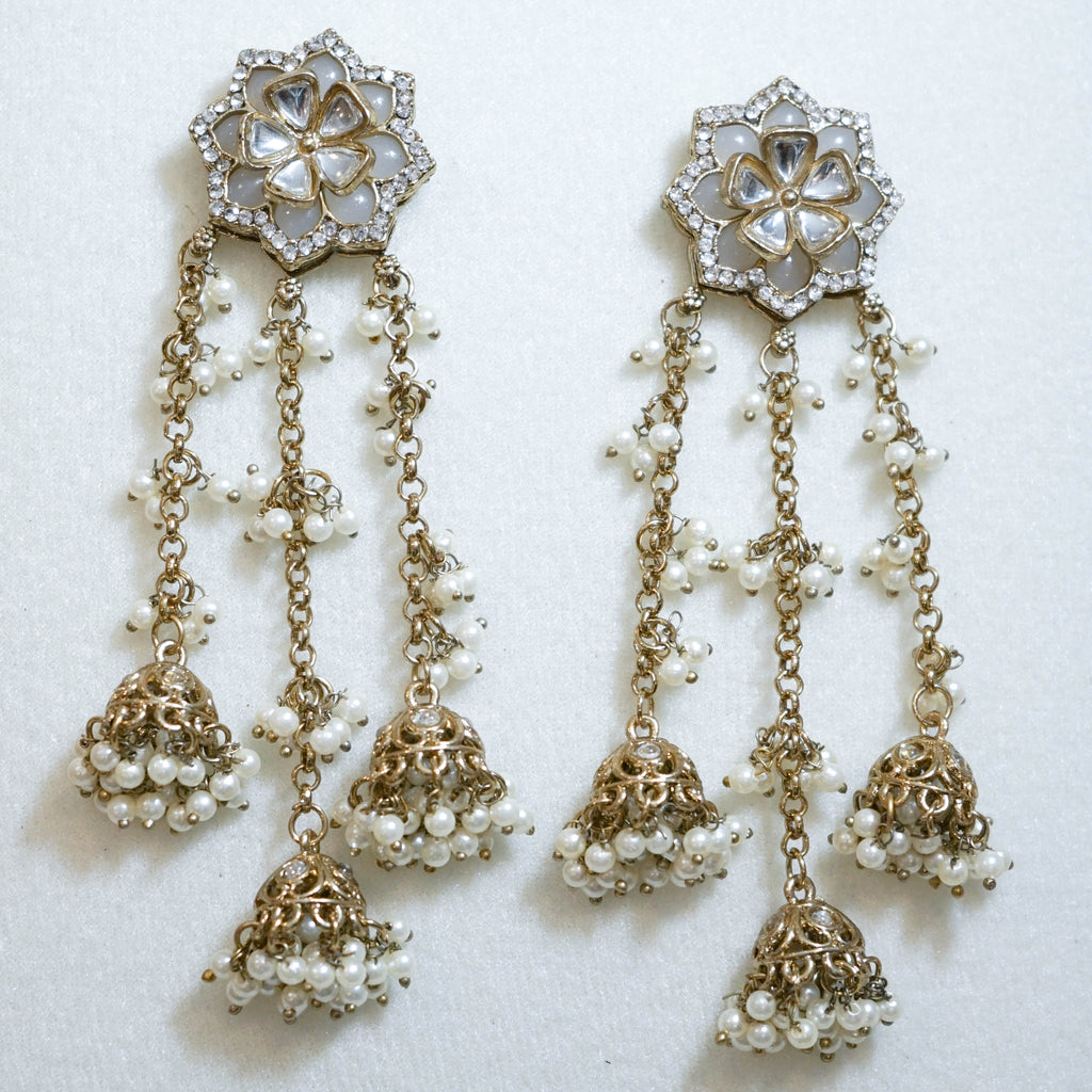 Floral Kashmiri Earrings