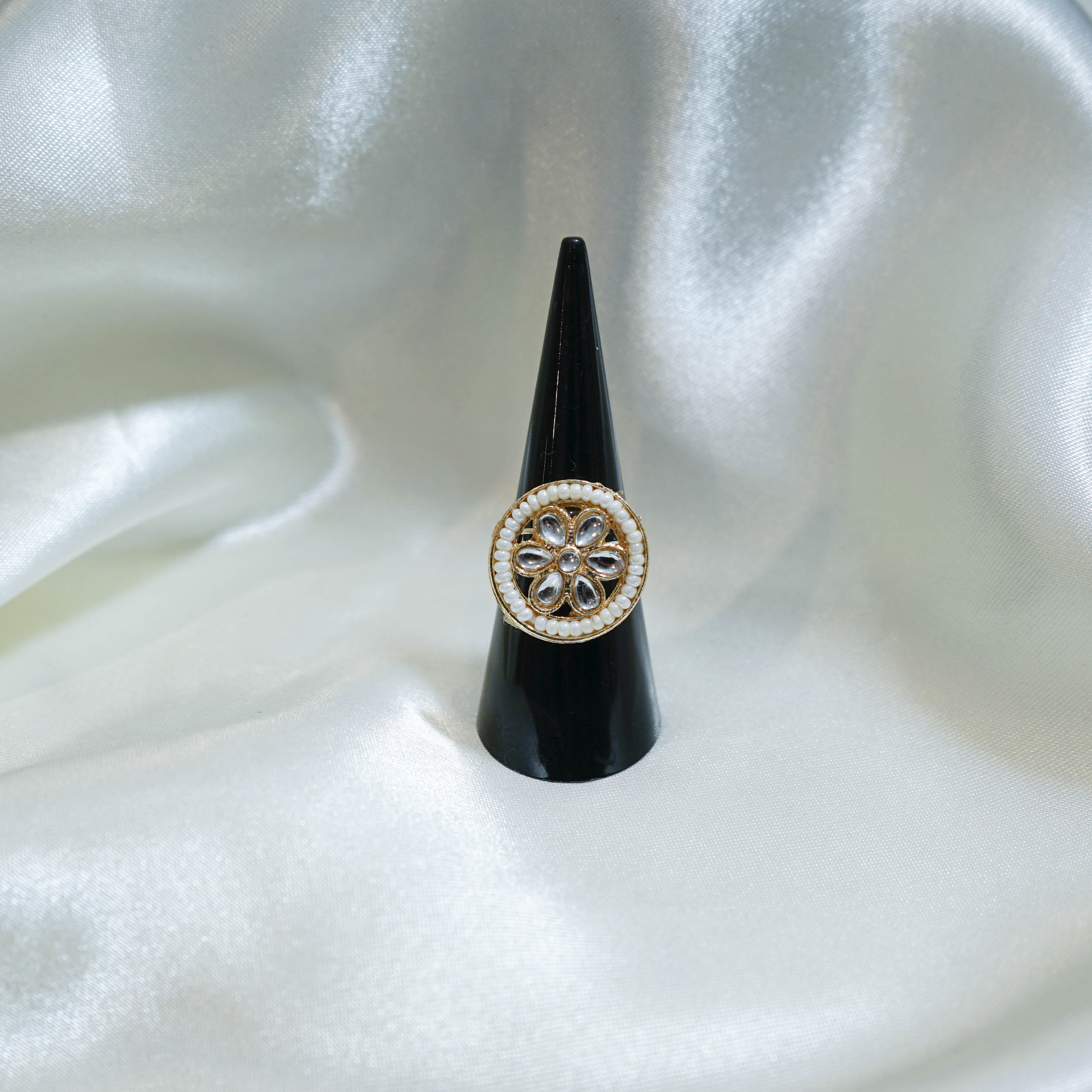 Indian Floral Statement Ring