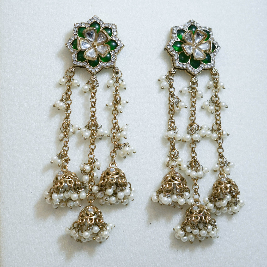 Floral Kashmiri Earrings