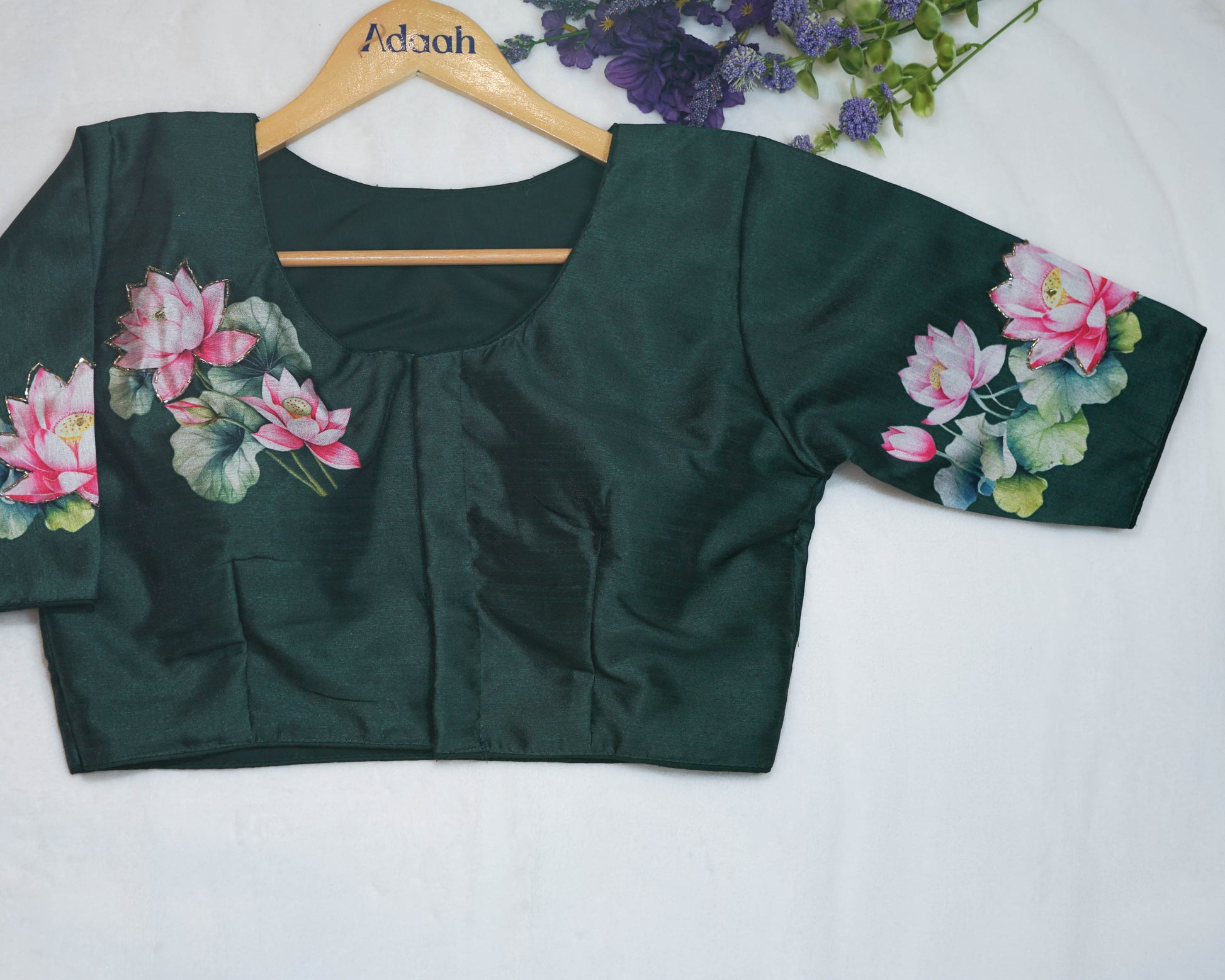 Pichwai Stunning Print With Handwork Blouse