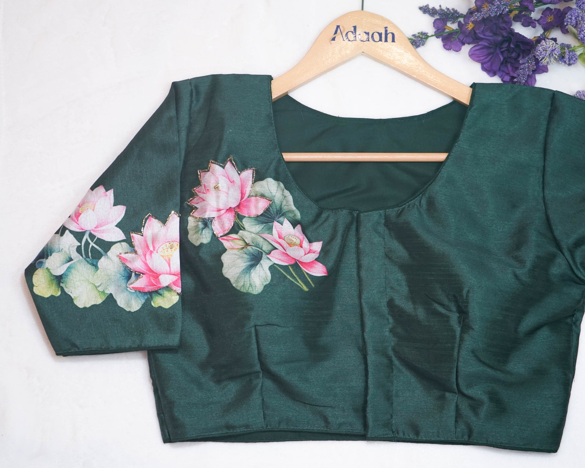 Pichwai Stunning Print With Handwork Blouse