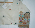Khaadi Cotton Blouse With Handwork & Multi-Threadwork