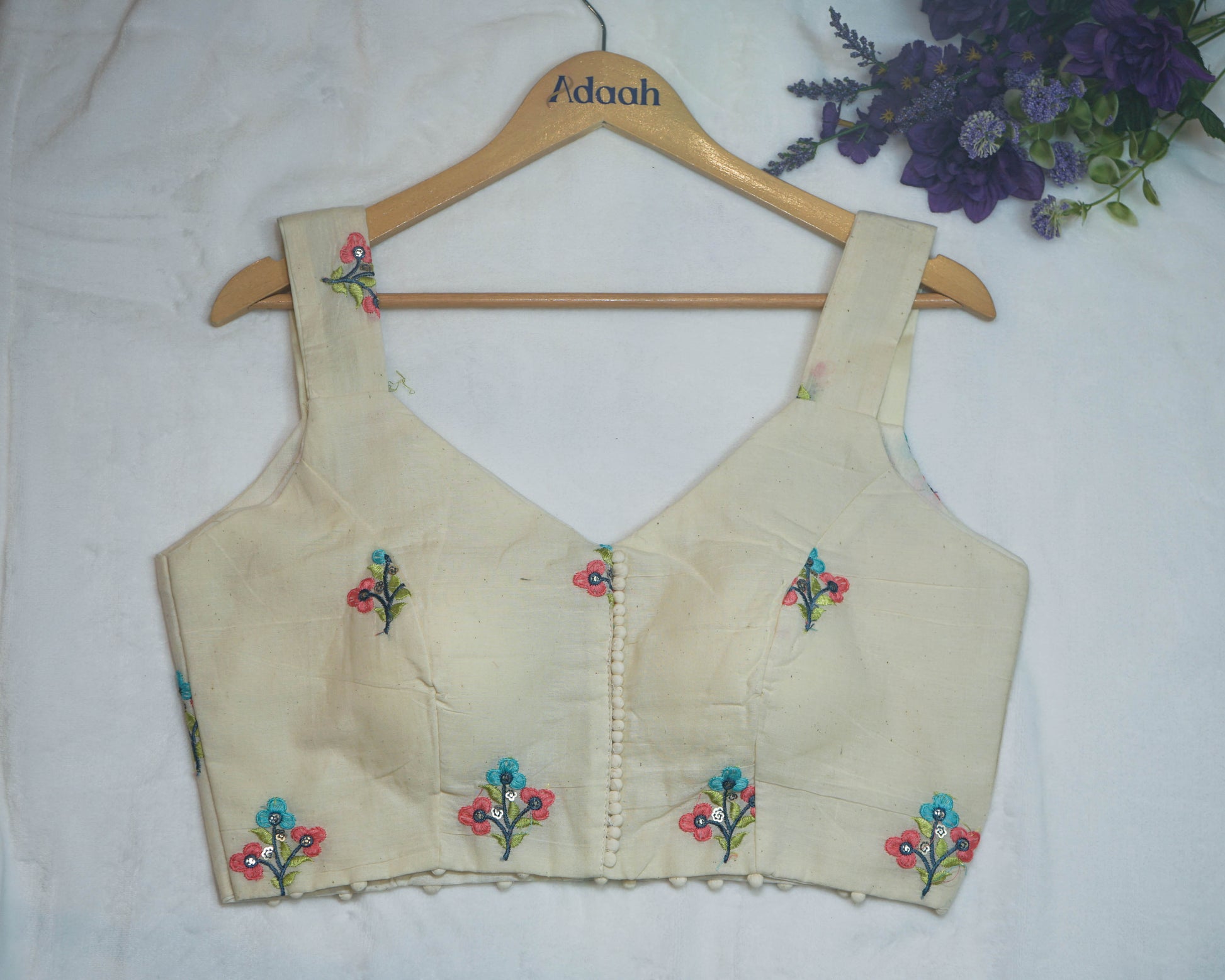 Khadi Sleeveless Blouse