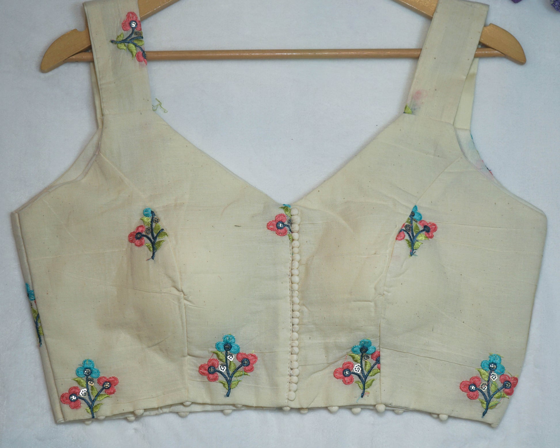 Khadi Sleeveless Blouse