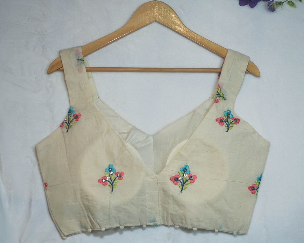 Khadi Sleeveless Blouse