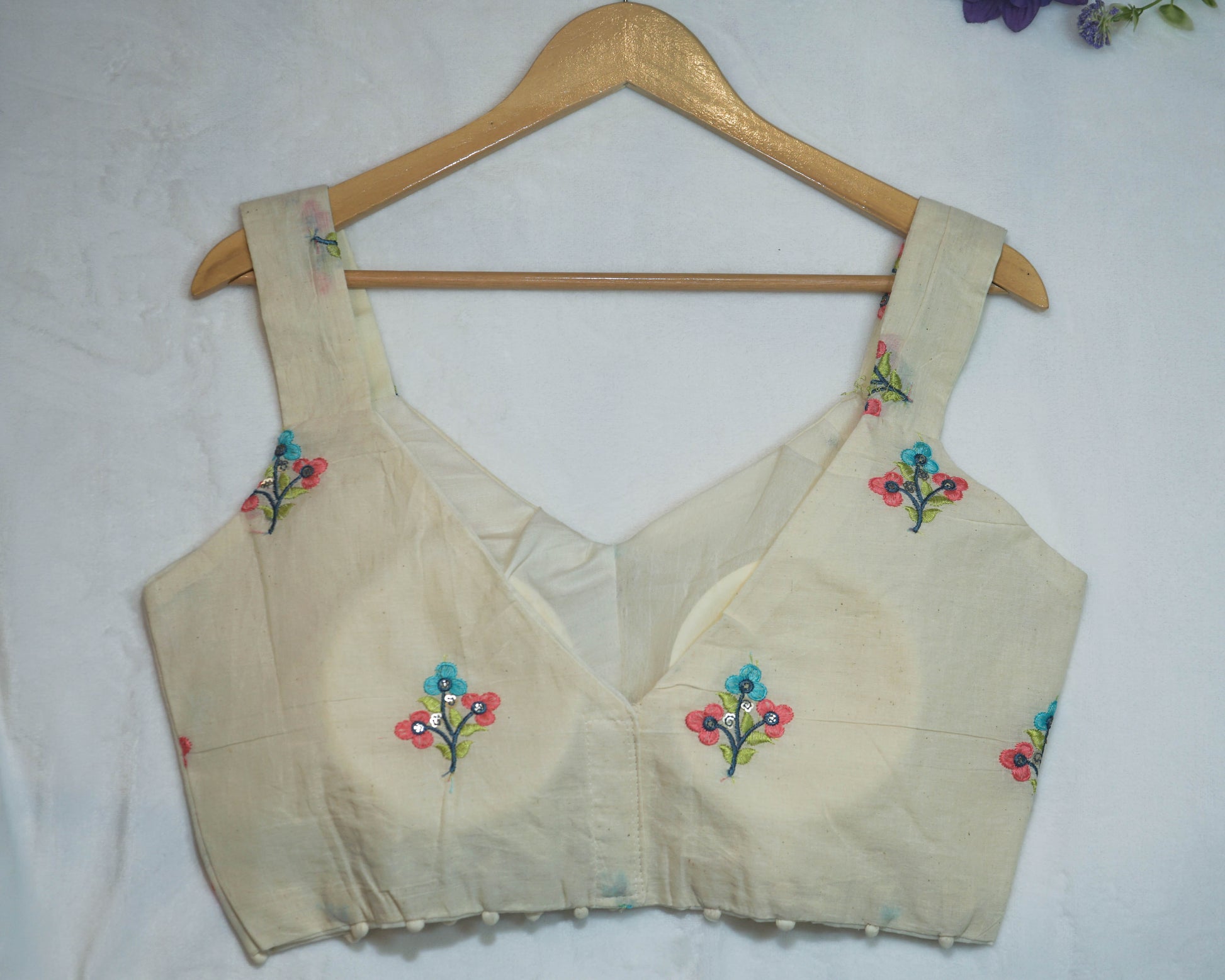 Khadi Sleeveless Blouse