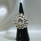 Kundan Floral Statement Ring