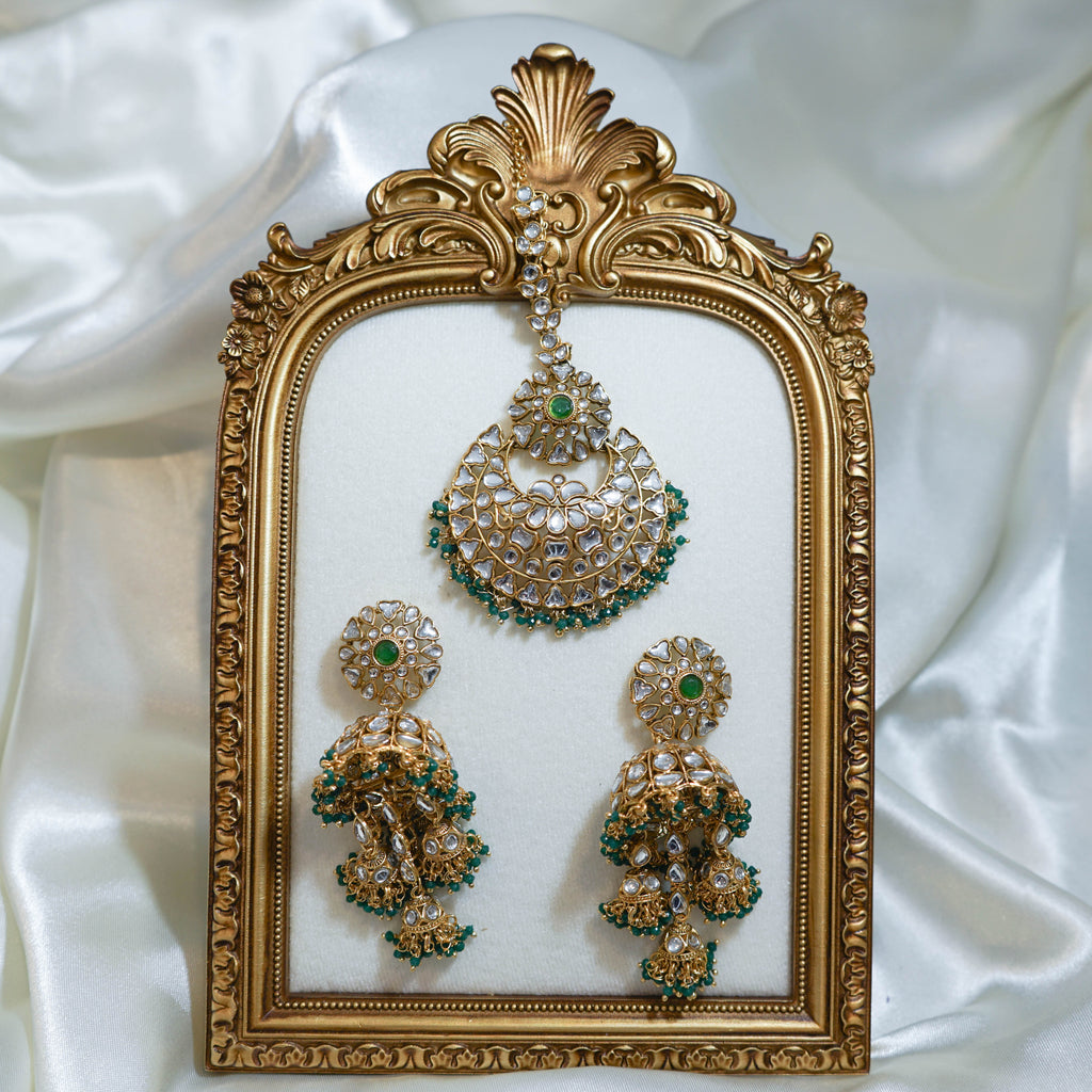 Jhumka Tikka & Earrings Set