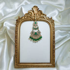 Stone Chandelier Tikka & Earrings