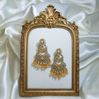 Stone Chandelier Tikka & Earrings