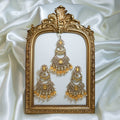 Stone Chandelier Tikka & Earrings